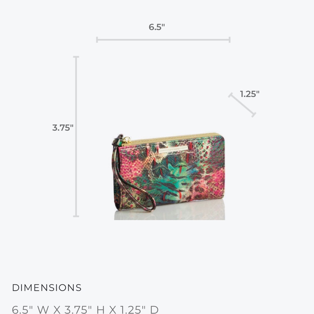 NWT Brahmin Corie Wristlet/Wallet in Shapeshifter - Picture 8 of 9